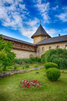Sucevita painted monastery in Romania. It is a UNESCO World Heritage site.