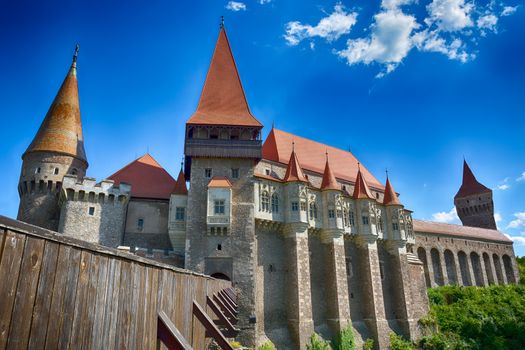 The Corvinesti castle also known as the Hunyad castle, is a Gothic-Renaissance castle in Hunedoara (Transylvania), Romania.