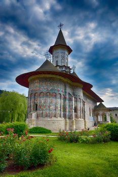 Sucevita painted monastery in Romania. It is a UNESCO World Heritage site.