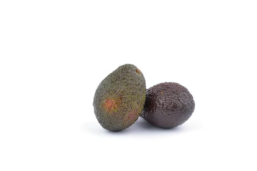 Avocado on a white background.