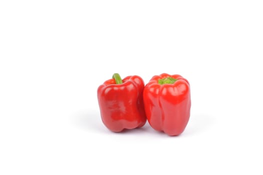 peppers or capsicum on white background