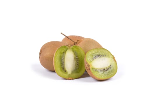 kiwi fruit on white background