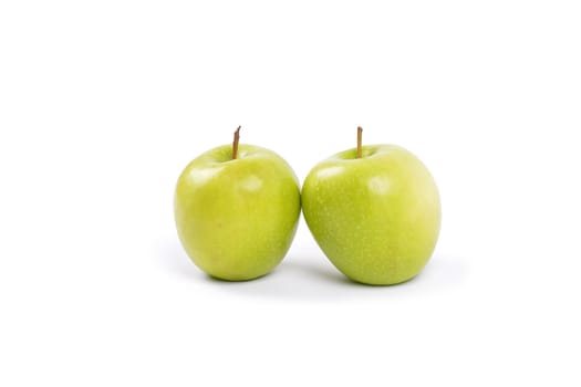 apples on a white background