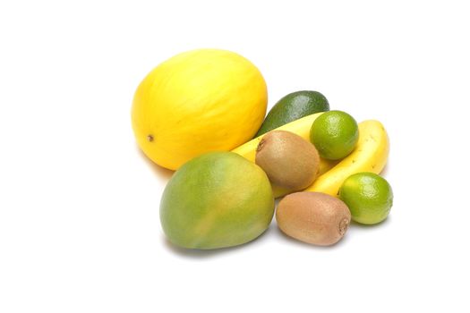 fruit on a white background