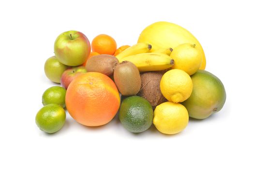 fruit on a white background