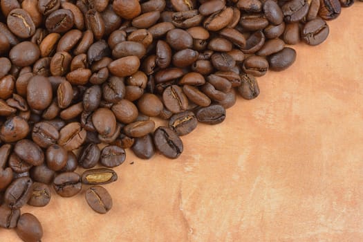 Coffee on grunge wooden background