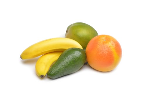 fruit on a white background