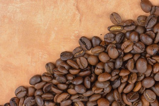 Coffee on grunge wooden background