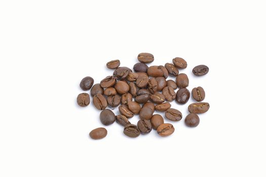 coffee beans stripes isolated in white background