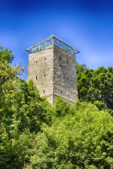 Brasov old city. Black Tower ( Bastionul Negru ). HDR