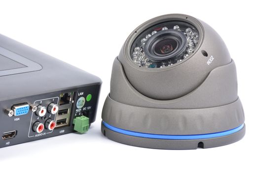 Digital Video Recorder and video surveillance dome cameras.