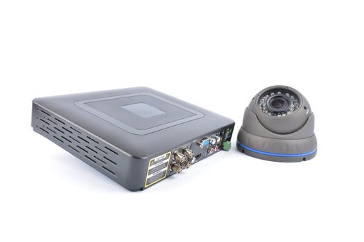 Digital Video Recorder and video surveillance dome cameras.