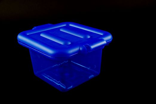 pictures of blue plastic clear containers for storage