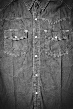 jean pocket black and white tone color style