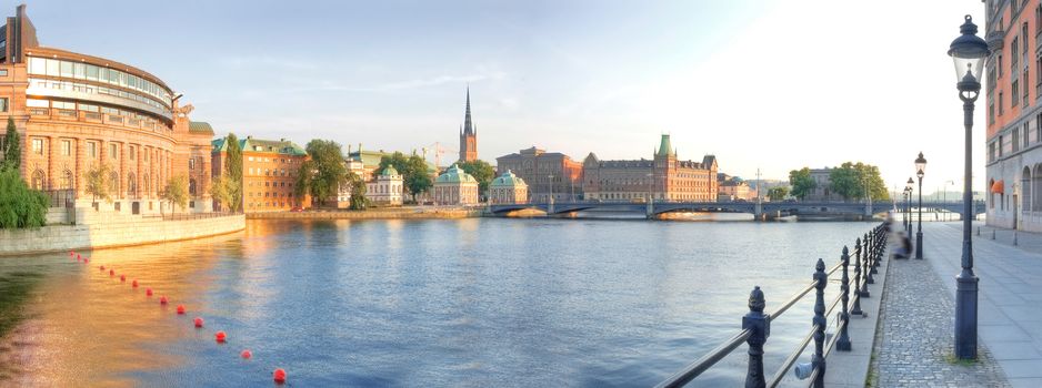 Scandinavia. Panorama of Old Town in Stockholm.