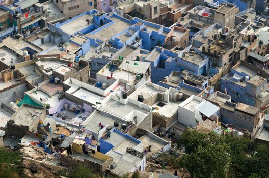 Jodhpur, The Blue City, from Mehrangarh Fort, Rajasthan, India 