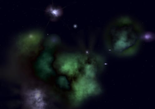 Small part of an infinite star field of space in the Universe. Elements of this image furnished by NASA.