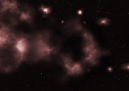 Small part of an infinite star field of space in the Universe. Elements of this image furnished by NASA.