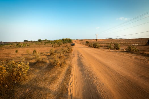 Dirt track in Mui Ne near White Sand Dunes, Vietnam