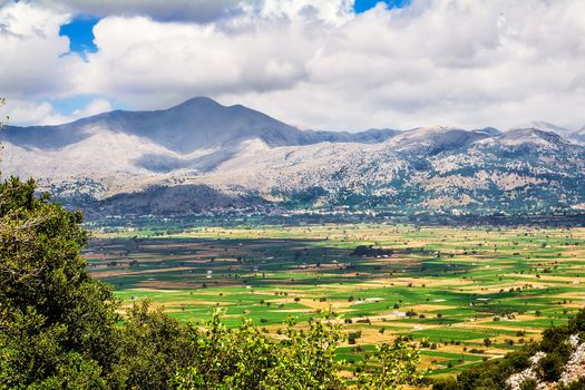 Landscape: plateau in the mountains of Crete, Greece.