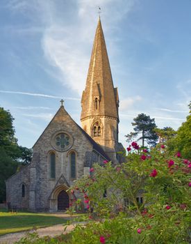 Old Church in Cotswolds, Leafield, UK