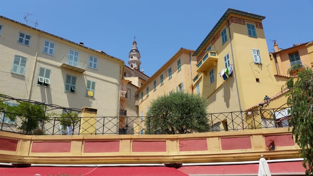 The Old town of Menton, Cote d'Azur (French Riviera), France