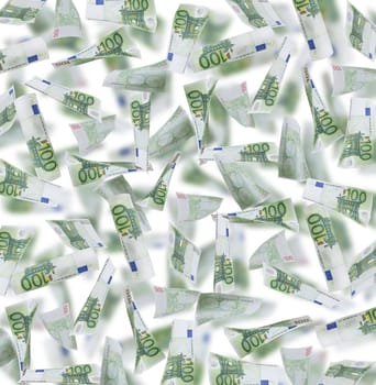 one hundred Euro Notes background