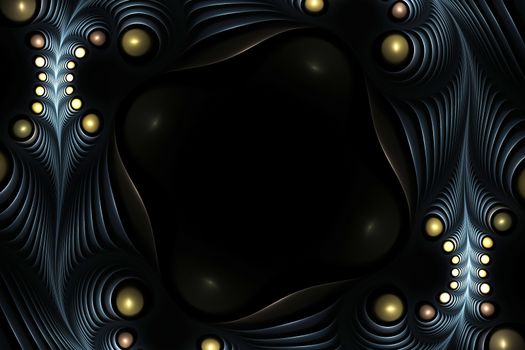 Flower's fantasy. Computer generated fractal artwork for design