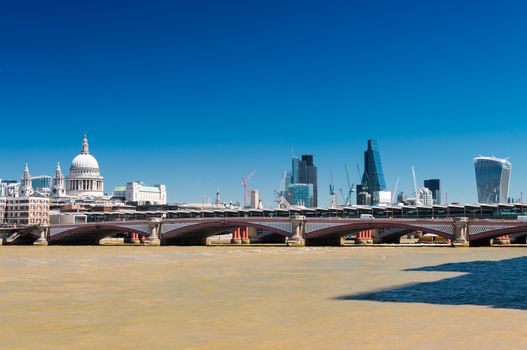 London skyline.