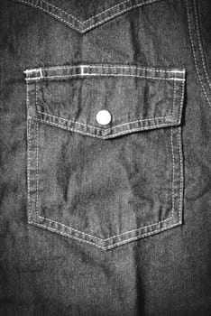 jean pocket black and white tone color style