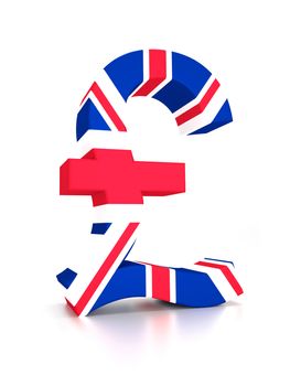 Pound Sign combined with the UK flag.