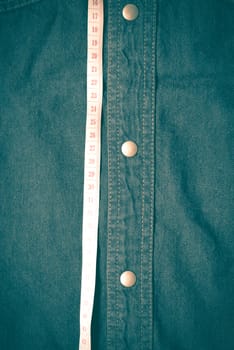 measuring tape and jean texture retro vintage style