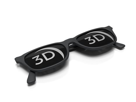 3D movie glasses - Glasses used to watch 3D movies.