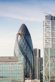 City of London at dusk, UK.