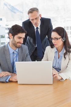 Business people in a conference call at work