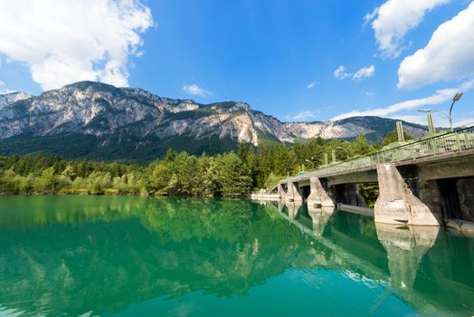 Ancient dam on the Gail river in Arnoldstein - Carinthia Austria