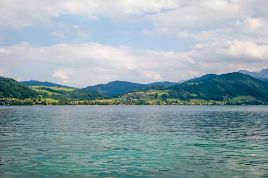 at the riverside of the Attersee in Austria, Europe