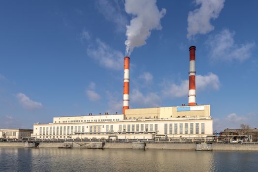 Thermal power plants CHP and its pipe