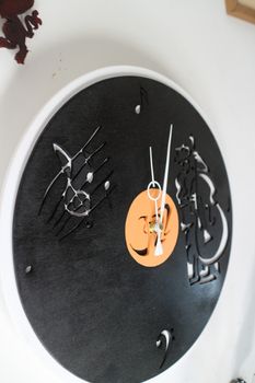 Wall clock made in wood