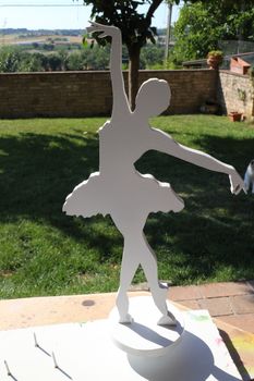Little dancer made with fret saw