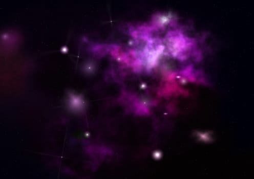 Star field in space a nebulae and a gas congestion. "Elements of this image furnished by NASA".