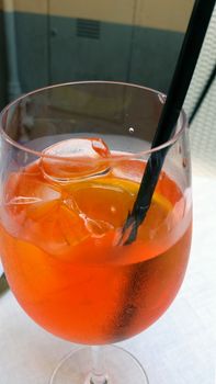 Spritz or Spritz Veneziano is a wine-based cocktail served as an aperitif in Northeast of Italy