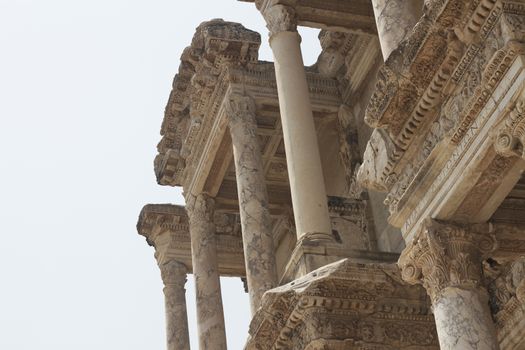 Library Of Celsus at Ephesus in Turkey historical place background