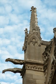 Notre-Dame in Alencon, France - beautiful gothic style architecture of France .