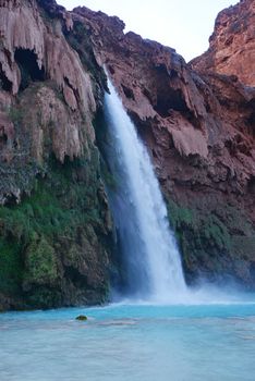 havasu falls in an indian reservation near grand canyon