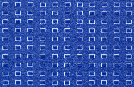 Blue textile fabric as a background, close-up
