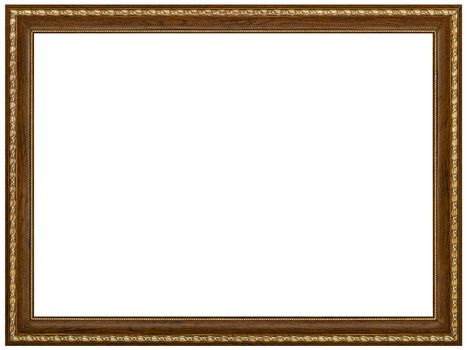 Picture frame, isolated on white background, with clipping path