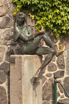 Eulenspiegel Fountain in Mölln, Germany