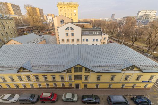 Houses and streets of the historical center of Moscow