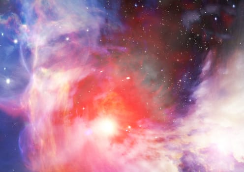 Star field in space a nebulae and a gas congestion. "Elements of this image furnished by NASA".